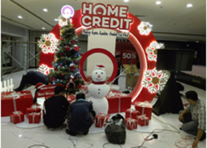 Trang trí noel  Home credit